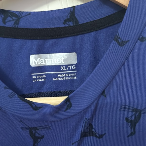 Marmot Midweight Harrier Crew - Boy's, Nightfall Penguin size X-Large - Picture 3 of 5